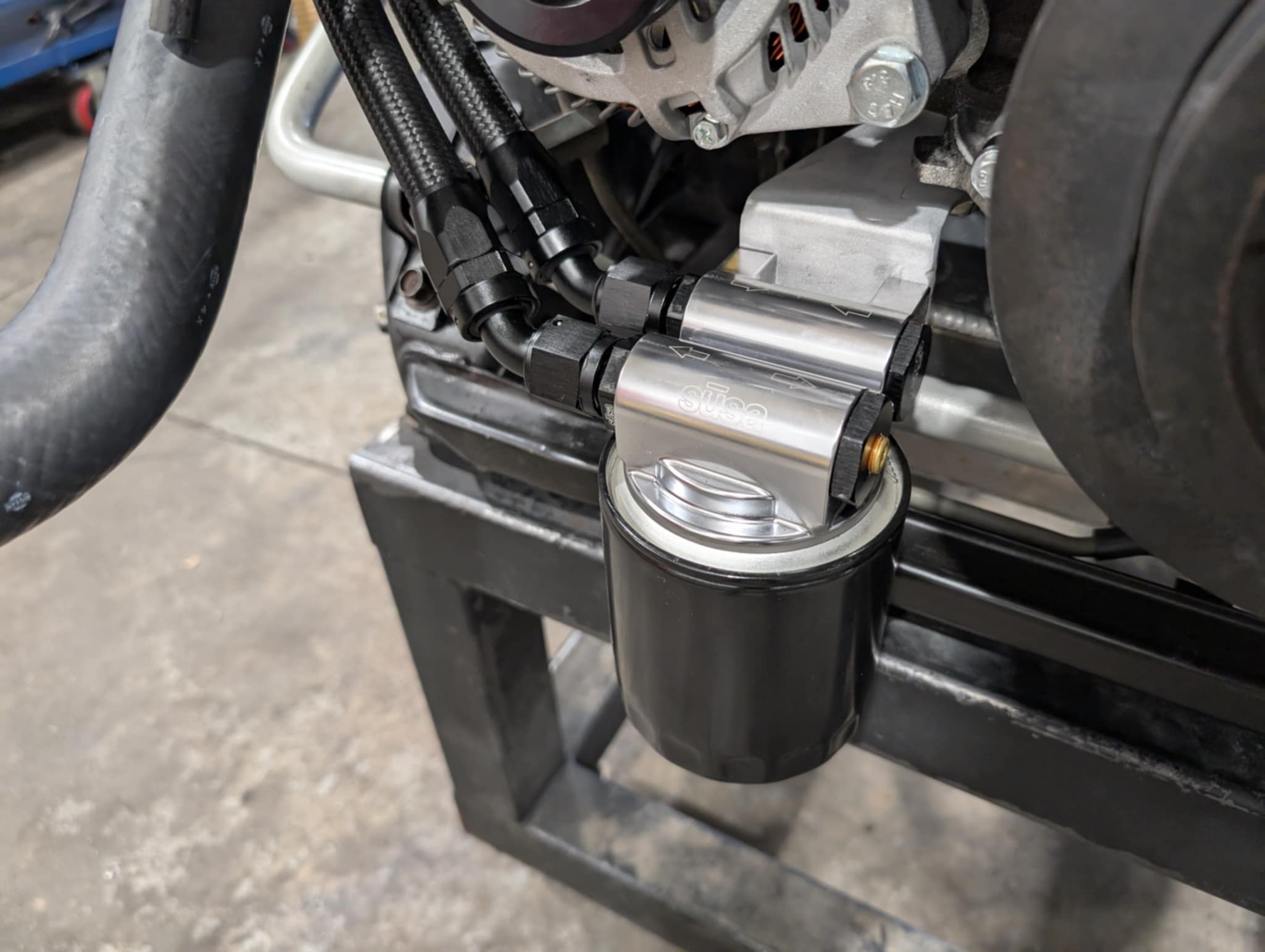 Oil Filter Relocation R32 OST Skyline GTR Oil Filter Relocation Kit